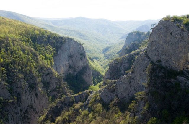 Большой каньон Крыма - обзор сверху