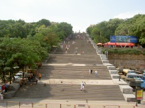 192 ступенчатая Потемкинская лестница в Одессе