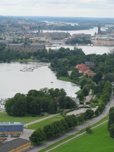 Вид на Стокгольм с телебашни