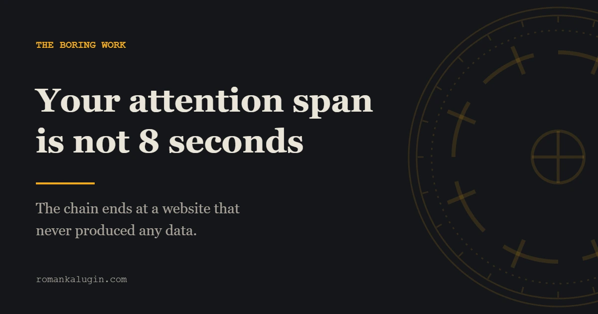 The Goldfish Myth: Your Attention Span Is Not 8 Seconds