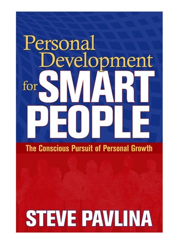 Personal Development for Smart People by Steve Pavlina — cover