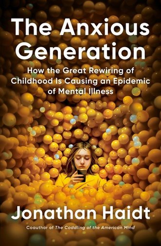 The Anxious Generation by Jonathan Haidt, cover